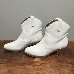 KAYDAY Womens Cowboy Boots Ankle Block Heel Western Cowgirl Booties